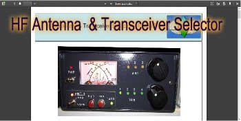 HF Antenna  & Transceiver Selector