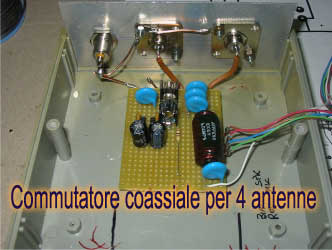 Commutatore coassiale per 4 antenne