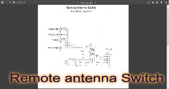 Remote antenna Switch