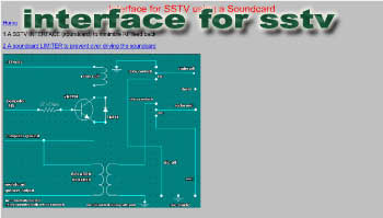 Interface for sstv using a soundcard