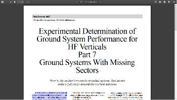 Experimental Determination of Ground System