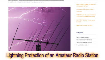 Lightning Protection of an Amateur Radio Station