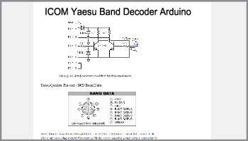 Icom yaesu band decoder arduino