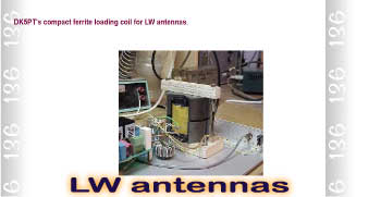 Compact ferrite loading coil for LW antennas