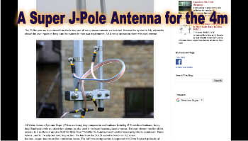 A Super J-Pole Antenna for the 4m