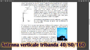 antenna verticale tribanda 40-80-160
