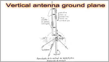 Vertical antenna ground plane