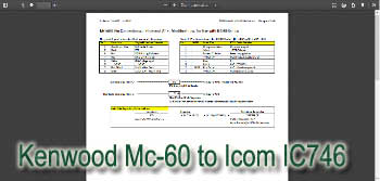 Kenwood Mc-60 to Icom IC746