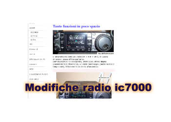 Modifiche su radio accessori ic7000