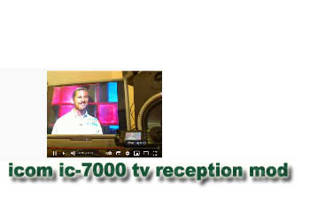 Icom ic-7000 tv reception mod