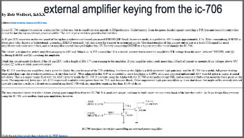 External Amplifier Keying from the IC-706