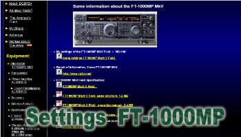 settings of the ft-1000mp mkv field