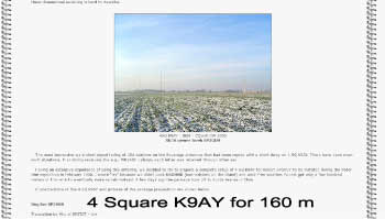 4 Square K9AY for 160 m