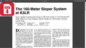 The 160 meter sloper system