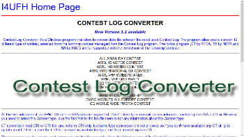 Contest Log Converter