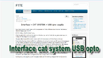 Interface cat system USB opto