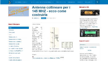 Antenna collineare 144 MHz e 70 cm