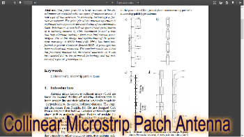 Collinear Microstrip Patch Antenna