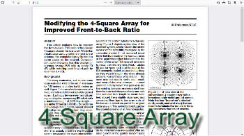 4-Square Array for Improved Front-to-Back Ratio