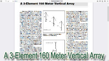 A 3 Element 160 Meter Vertical Array