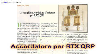 Accordatore per RTX QRP