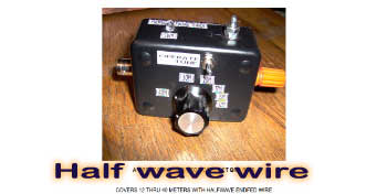 Half wave wire lengths 12 thru 40 meters