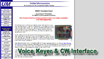 Contest card voice keyer & cw interface