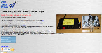 Wireless cw iambic memory keyer