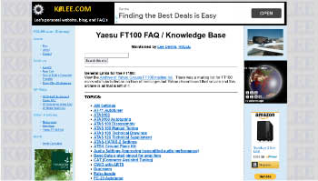 Yaesu ft100 faq and knowledge base