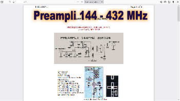 preamplifiers 144 et 432 mhz