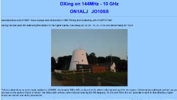 DXing on 144MHz 10 GHz ON1AL