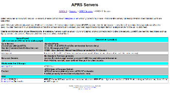 aprs servers