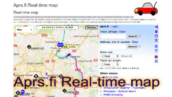 Aprs.fi Real-time map
