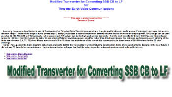modified transverter for converting ssb cb to lf
