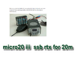 the micro20 iii  pocket size ssb rtx for 20m