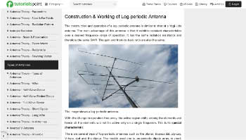 Antenna theory log periodic