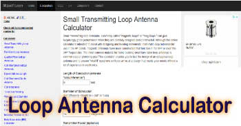 Loop Antenna Calculator