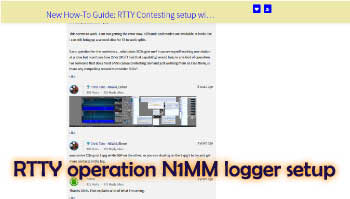 RTTY operation N1MM logger setup