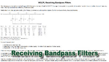 Receiving Bandpass Filters