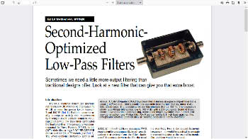 Second-Harmonic-Optimized Low-Pass Filters