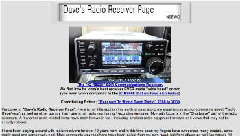 Dave radio receiver page