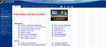 Radio amateur activities of LX4SKY