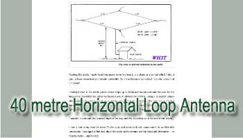 40 metre horizontal loop antenna