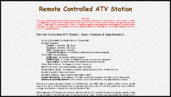 Remote Controlled ATV Station