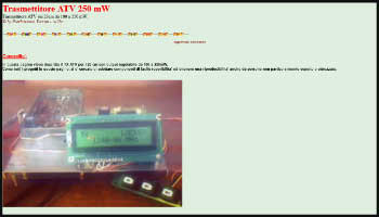 Trasmettitore ATV 250 mW