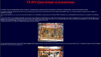 TX ATV 23cm simple et economique