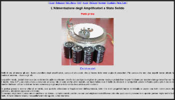 L'Alimentazione degli Amplificatori a Stato Solido