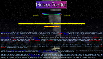 Meteor Scatter reflection