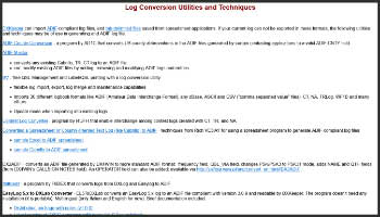 Log Conversion Utilities and Techniques