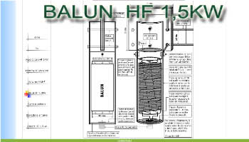 Balun HF antenna morgain 1.5KW